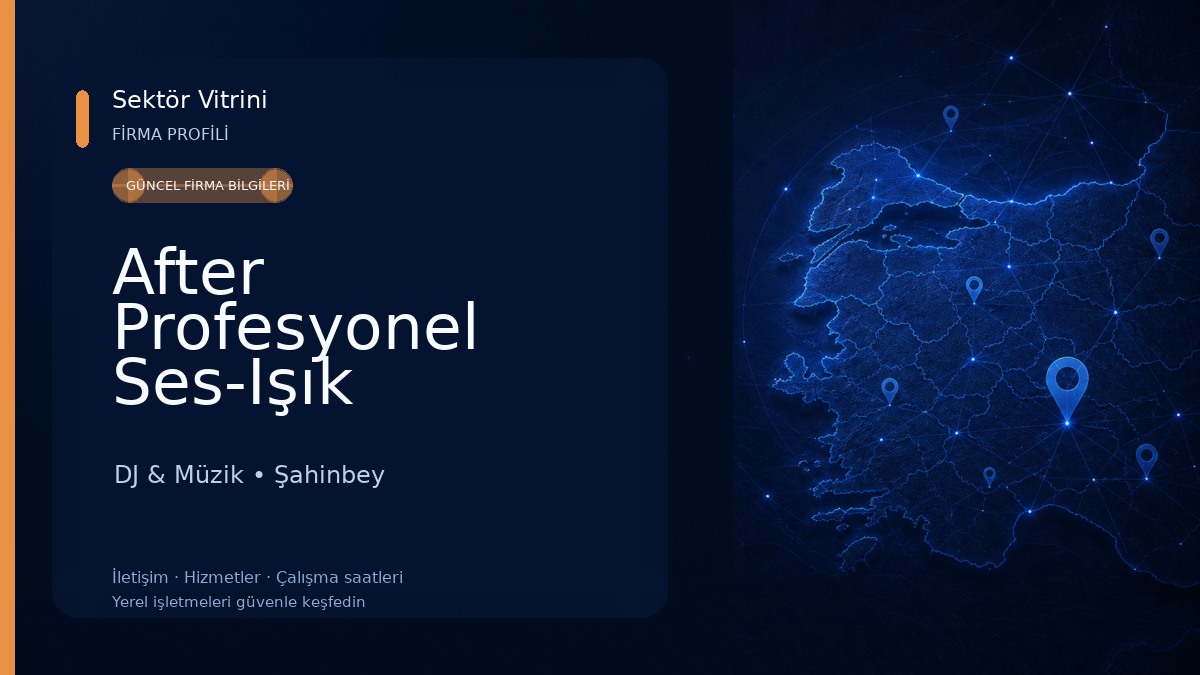 After Profesyonel Ses-Işık Sistemleri Kiralama