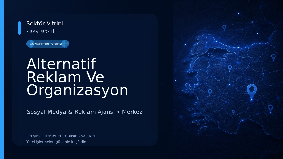 Alternatif Reklam Ve Organizasyon Sosyal Medya & Reklam Ajansı