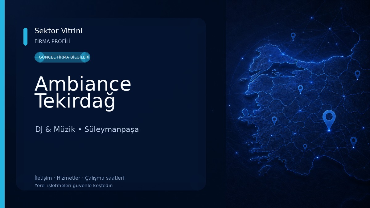 Ambiance Tekirdağ DJ & Müzik
