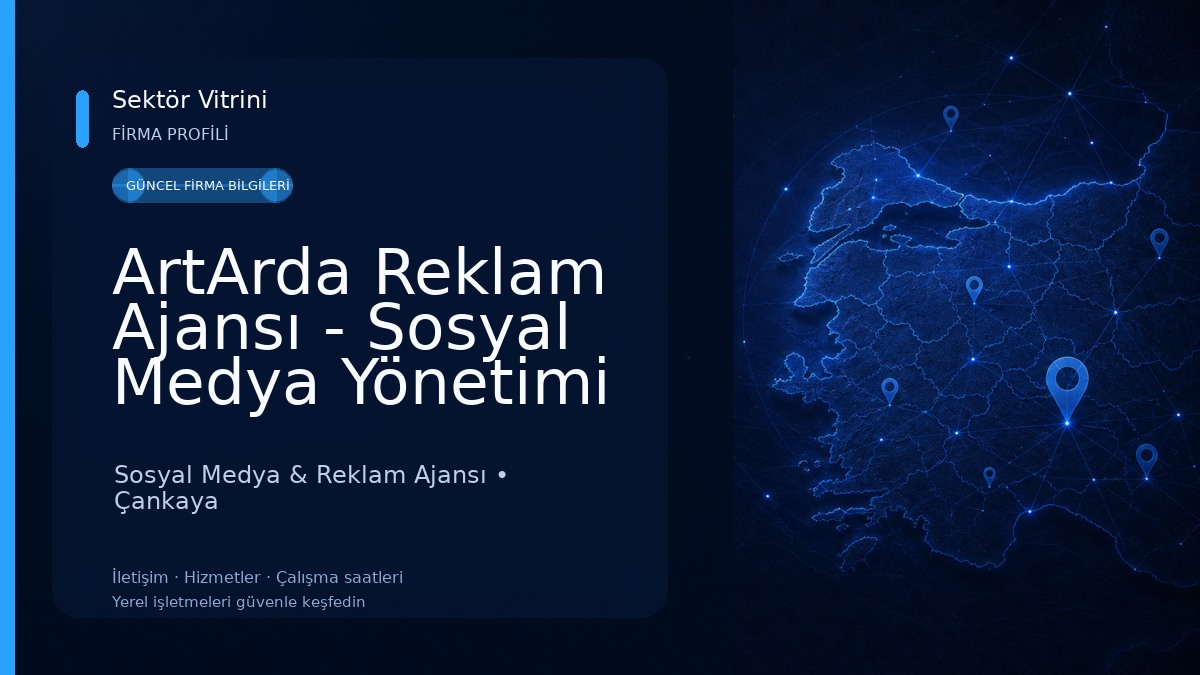 ArtArda Reklam Ajansı - Sosyal Medya Yönetimi - Web Tasarım - SEO