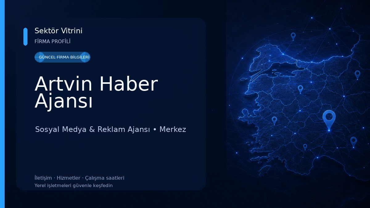 Artvin Haber Ajansı Sosyal Medya & Reklam Ajansı