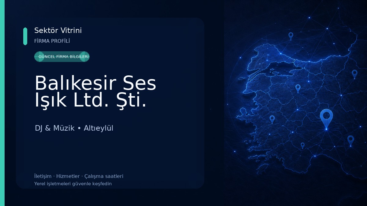 Balıkesir Ses Işık Ltd. Şti. DJ & Müzik