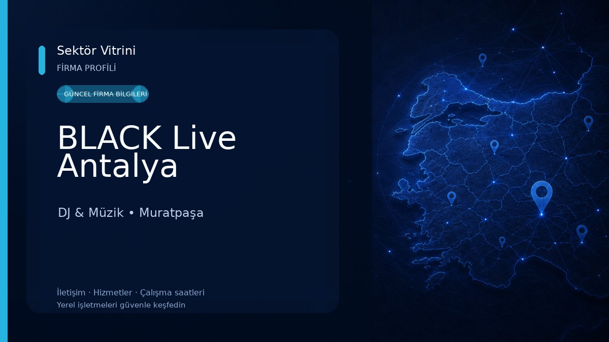 BLACK Live Antalya DJ & Müzik