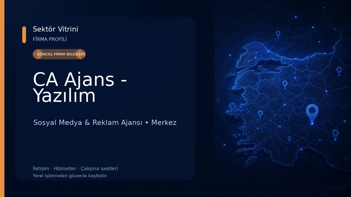 CA Ajans - Yazılım Sosyal Medya & Reklam Ajansı