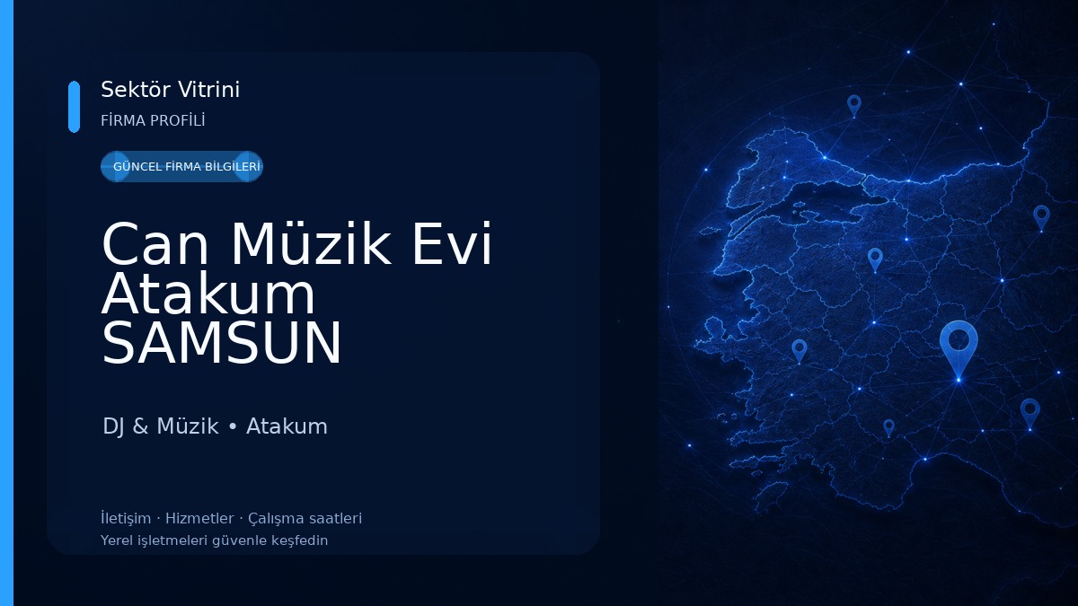 Can Müzik Evi Atakum SAMSUN DJ & Müzik