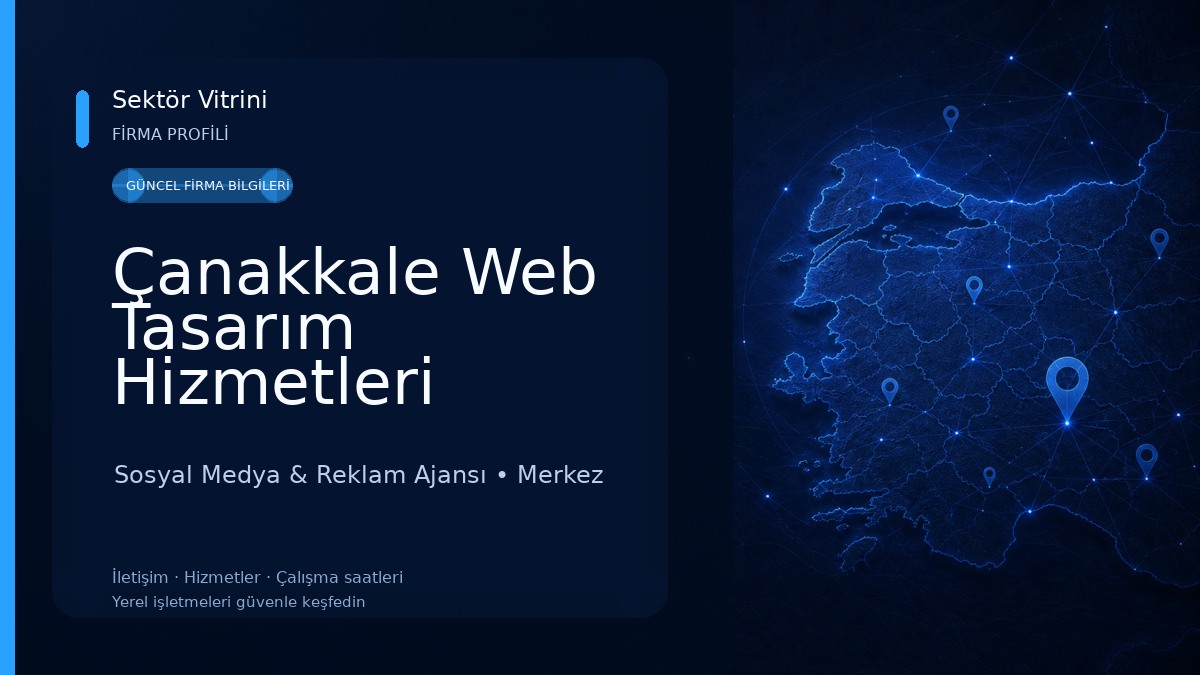Çanakkale Web Tasarım Hizmetleri 