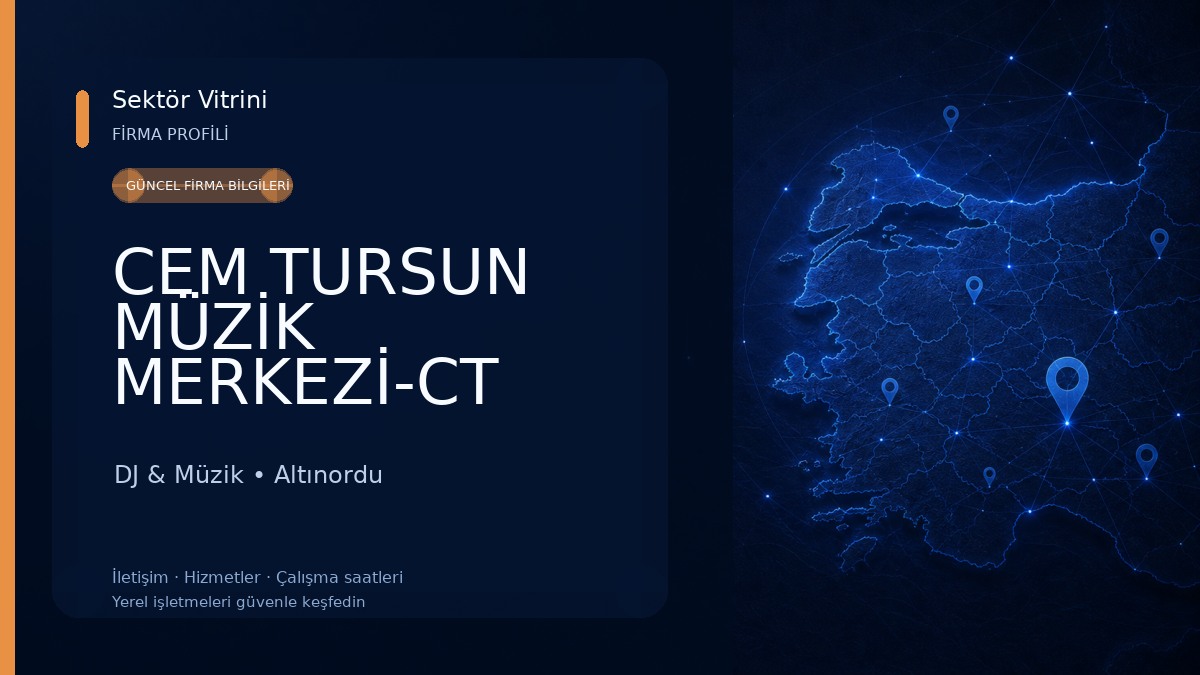CEM TURSUN MÜZİK MERKEZİ-CT Prodüksiyon&Stüdyo 