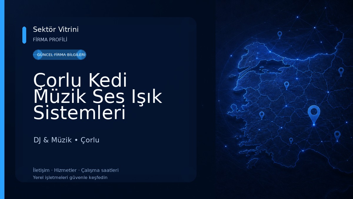 Çorlu Kedi Müzik Ses Işık Sistemleri DJ & Müzik