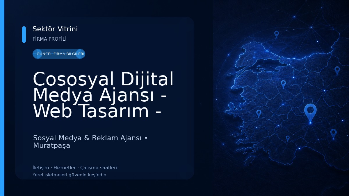 Cososyal Dijital Medya Ajansı - Web Tasarım - Sosyal Medya Yönetimi - Drone Çekimi
