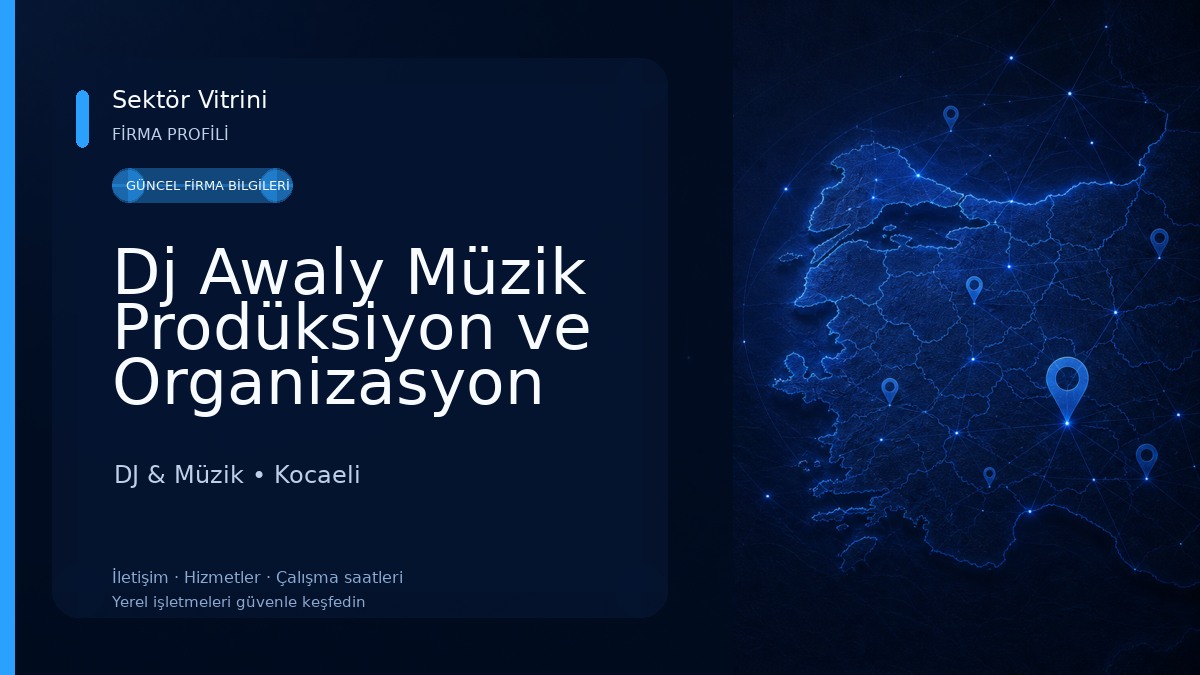 Dj Awaly Müzik Prodüksiyon ve Organizasyon DJ & Müzik