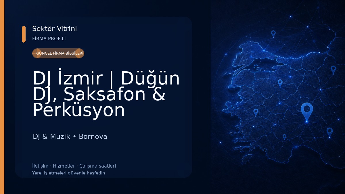 DJ İzmir | Düğün DJ, Saksafon & Perküsyon Performansı 