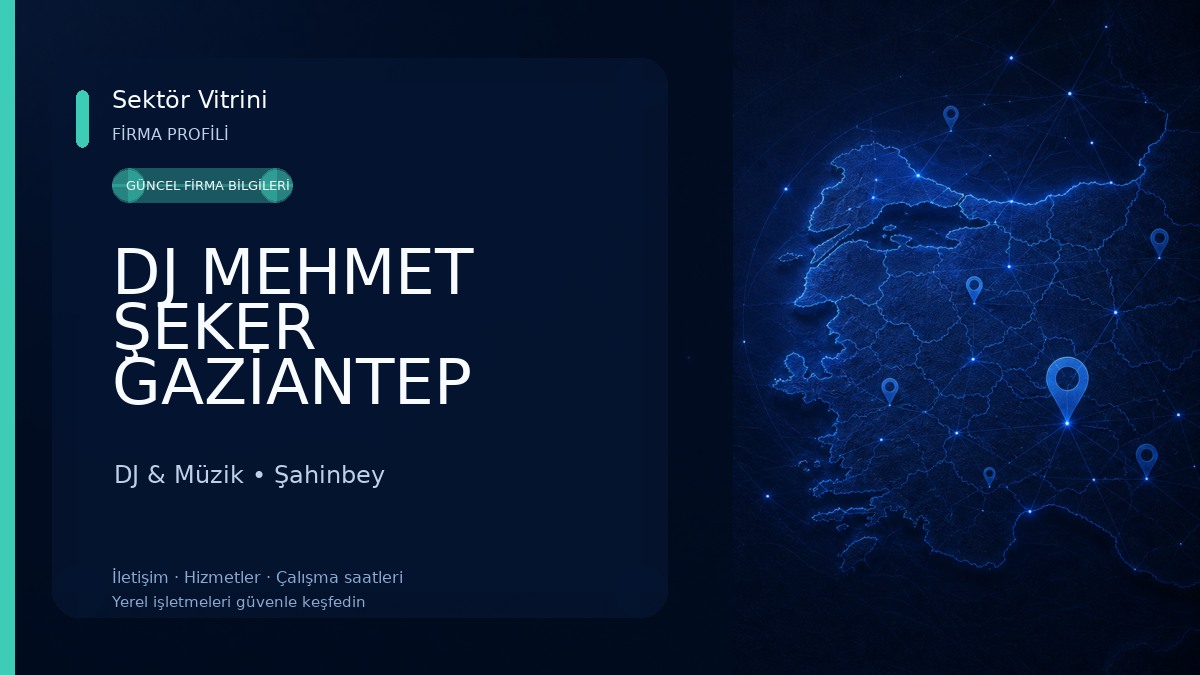 DJ MEHMET ŞEKER GAZİANTEP DJ & Müzik