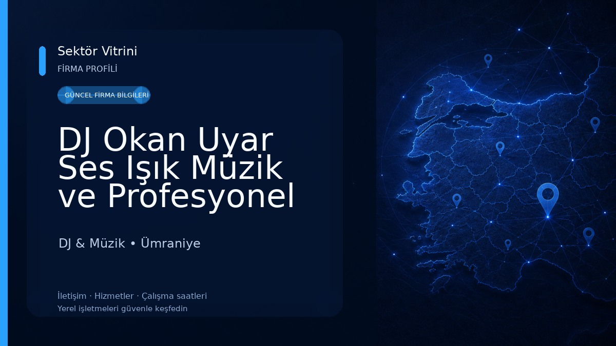 DJ Okan Uyar Ses Işık Müzik ve Profesyonel Dj Organizasyon Hizmetleri