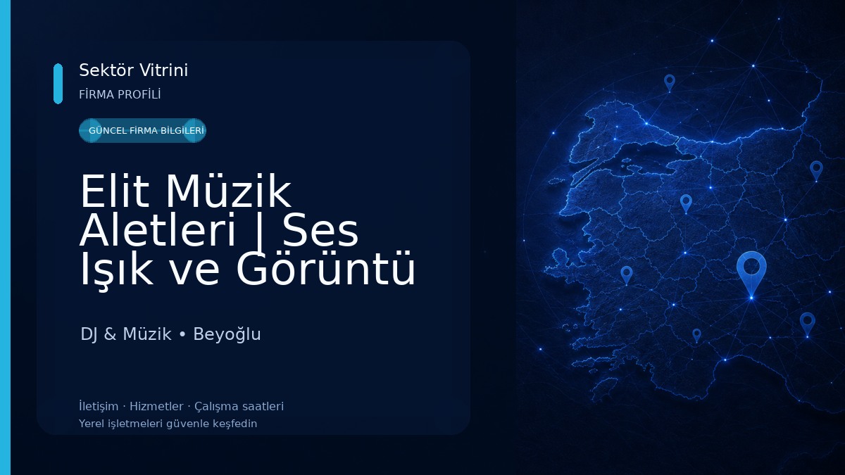 Elit Müzik Aletleri | Ses Işık ve Görüntü Sistemleri DJ & Müzik