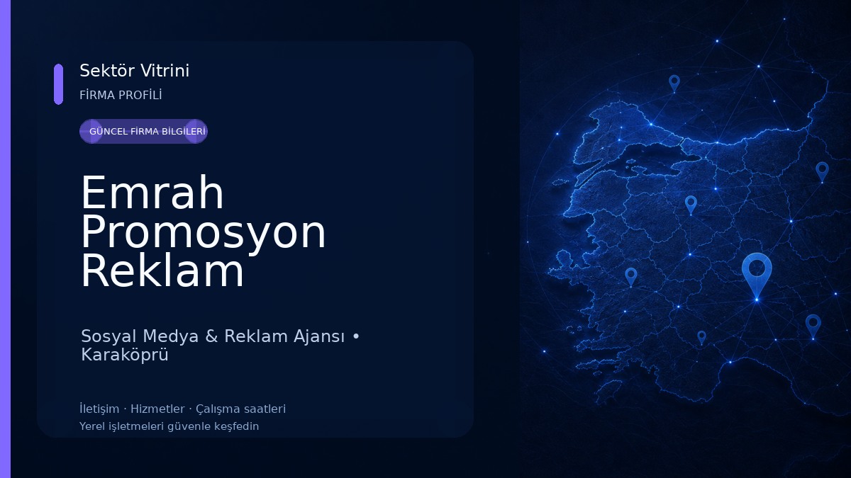 Emrah Promosyon Reklam Kırtasiye Sosyal Medya & Reklam Ajansı