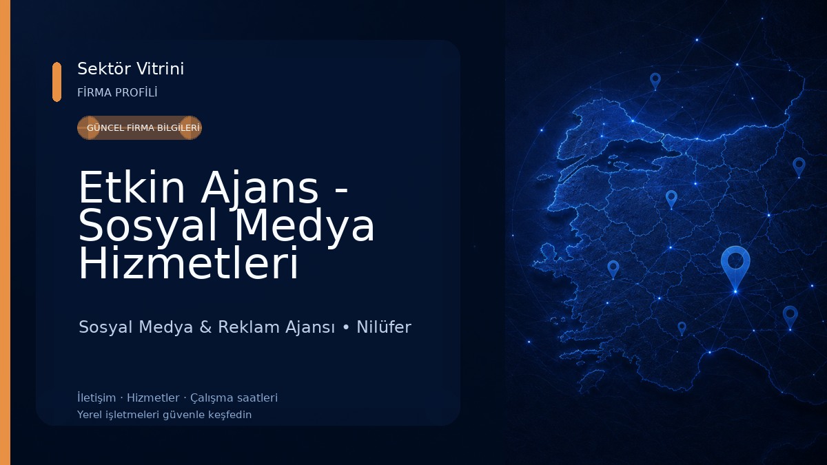 Etkin Ajans - Sosyal Medya Hizmetleri Sosyal Medya & Reklam Ajansı