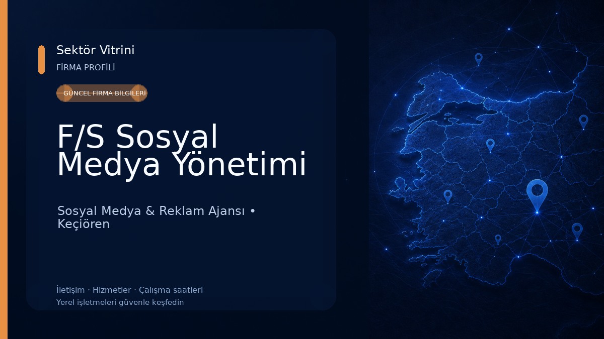 F/S Sosyal Medya Yönetimi Sosyal Medya & Reklam Ajansı