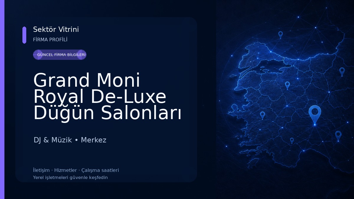 Grand Moni Royal De-Luxe Düğün Salonları DJ & Müzik