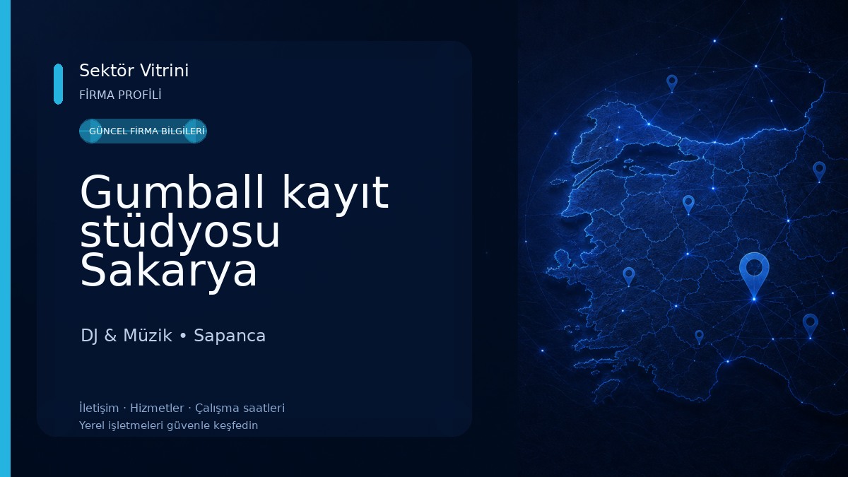 Gumball kayıt stüdyosu Sakarya DJ & Müzik