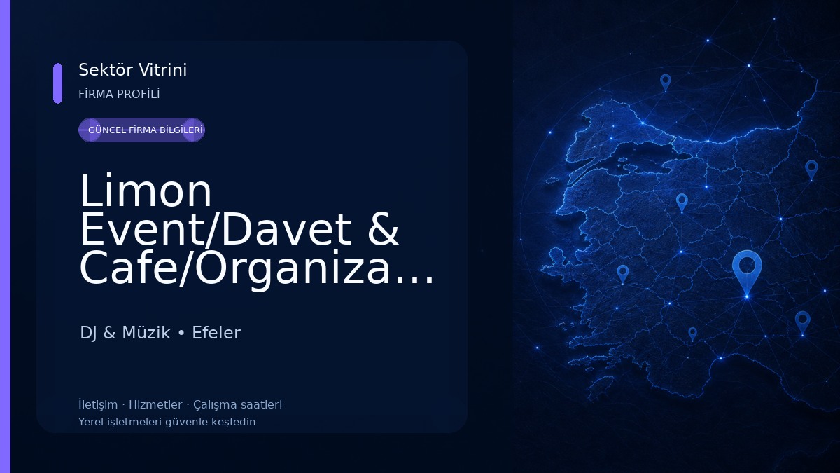 Limon Event/Davet & Cafe/Organizasyon