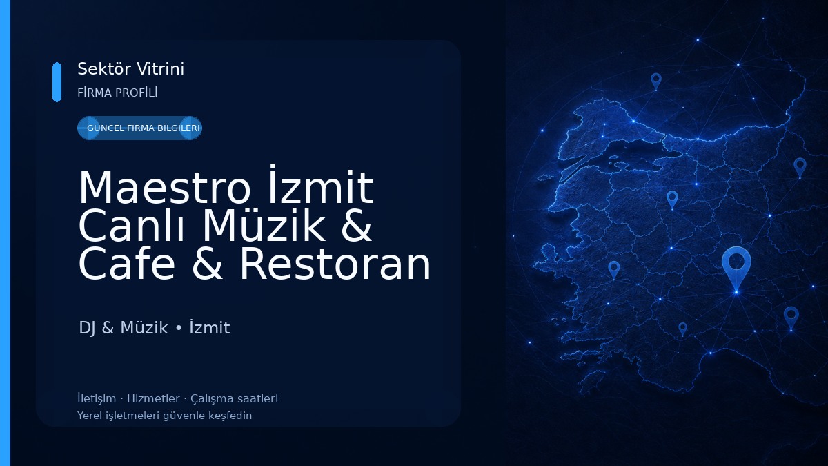 Maestro İzmit Canlı Müzik & Cafe & Restoran