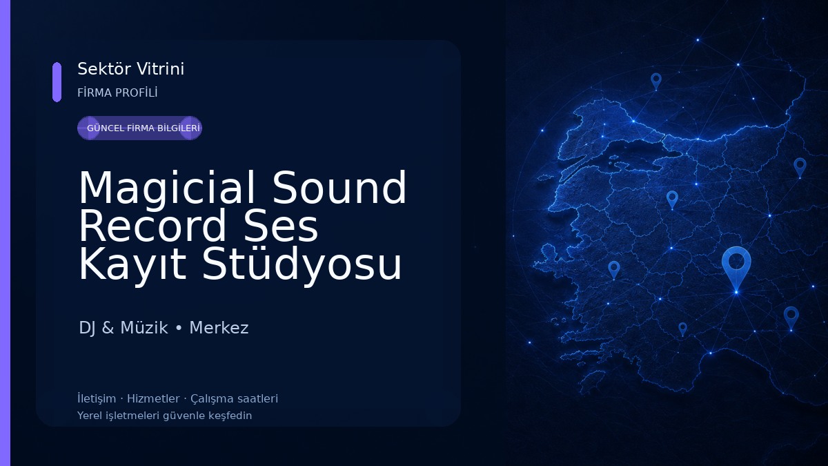 Magicial Sound Record Ses Kayıt Stüdyosu