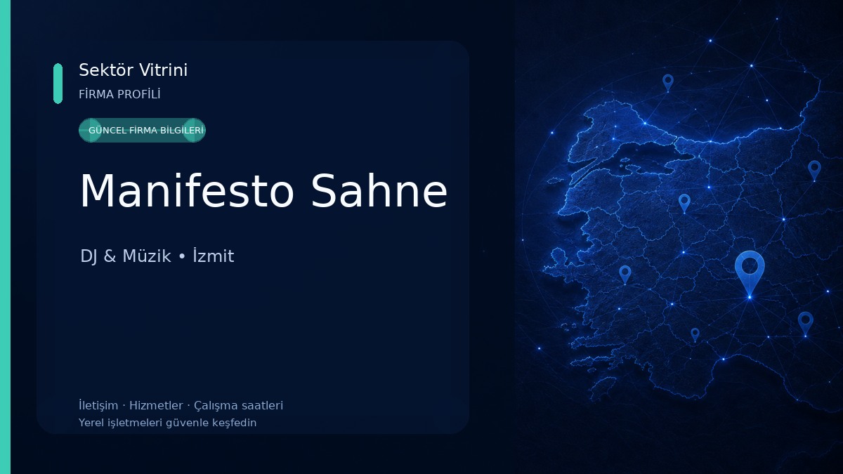 Manifesto Sahne DJ & Müzik