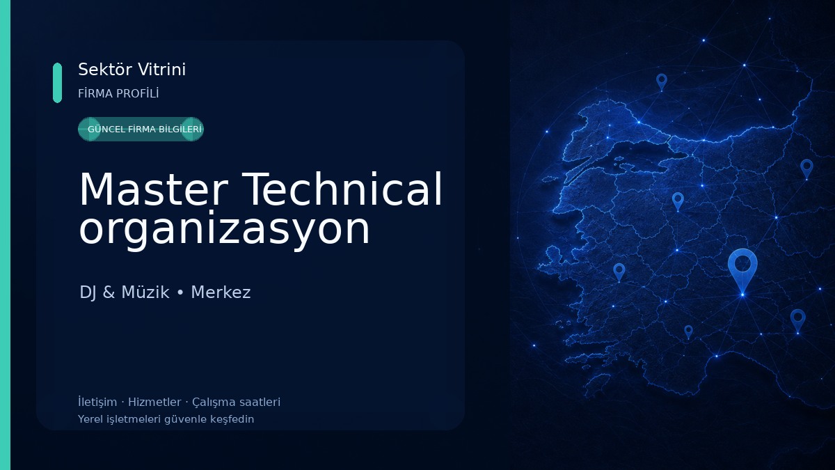 Master Technical organizasyon 