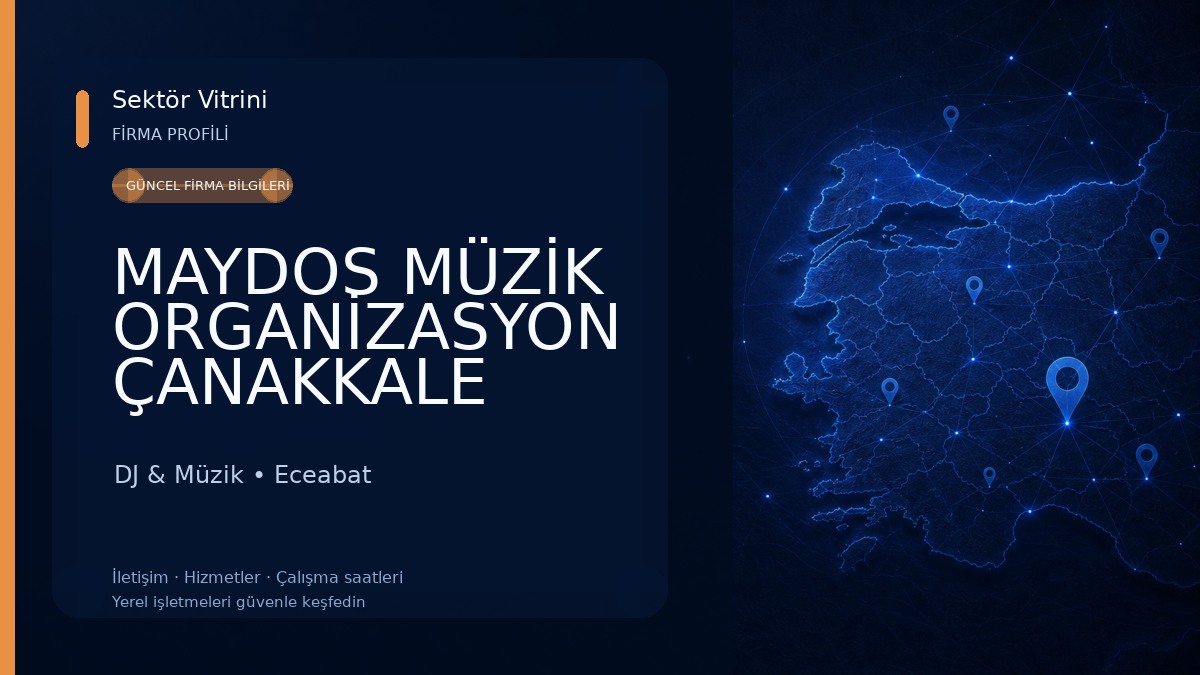 MAYDOS MÜZİK ORGANİZASYON ÇANAKKALE DJ & Müzik