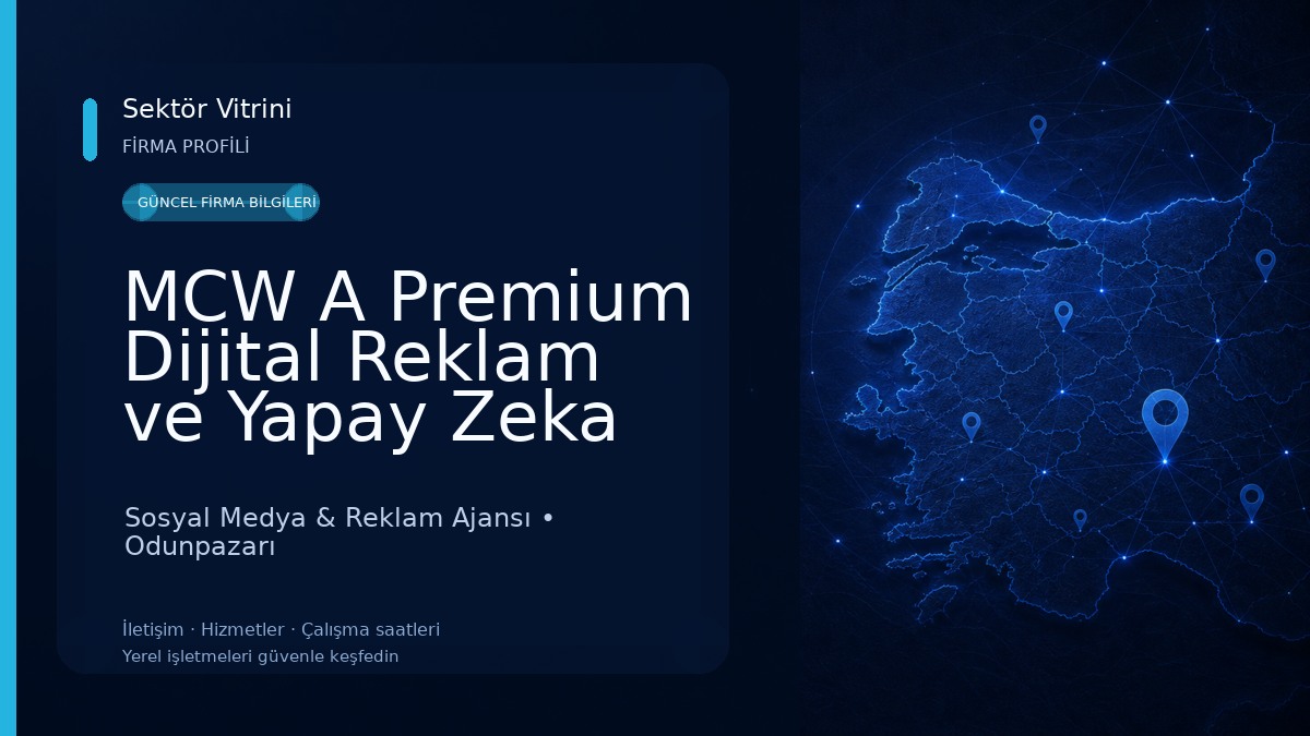 MCW A Premium Dijital Reklam ve Yapay Zeka Ajansı Sosyal Medya & Reklam Ajansı