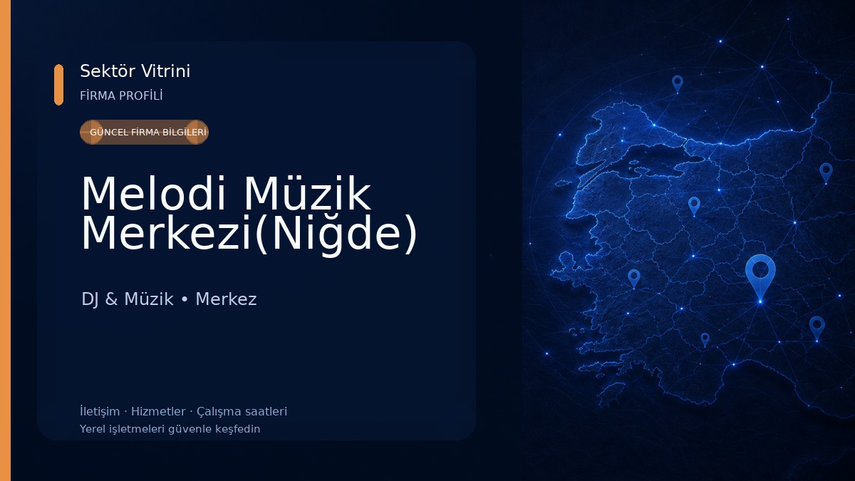 Melodi Müzik Merkezi(Niğde) DJ & Müzik