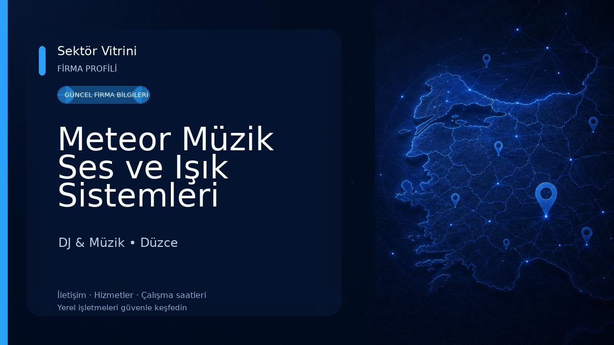 Meteor Müzik Ses ve Işık Sistemleri DJ & Müzik