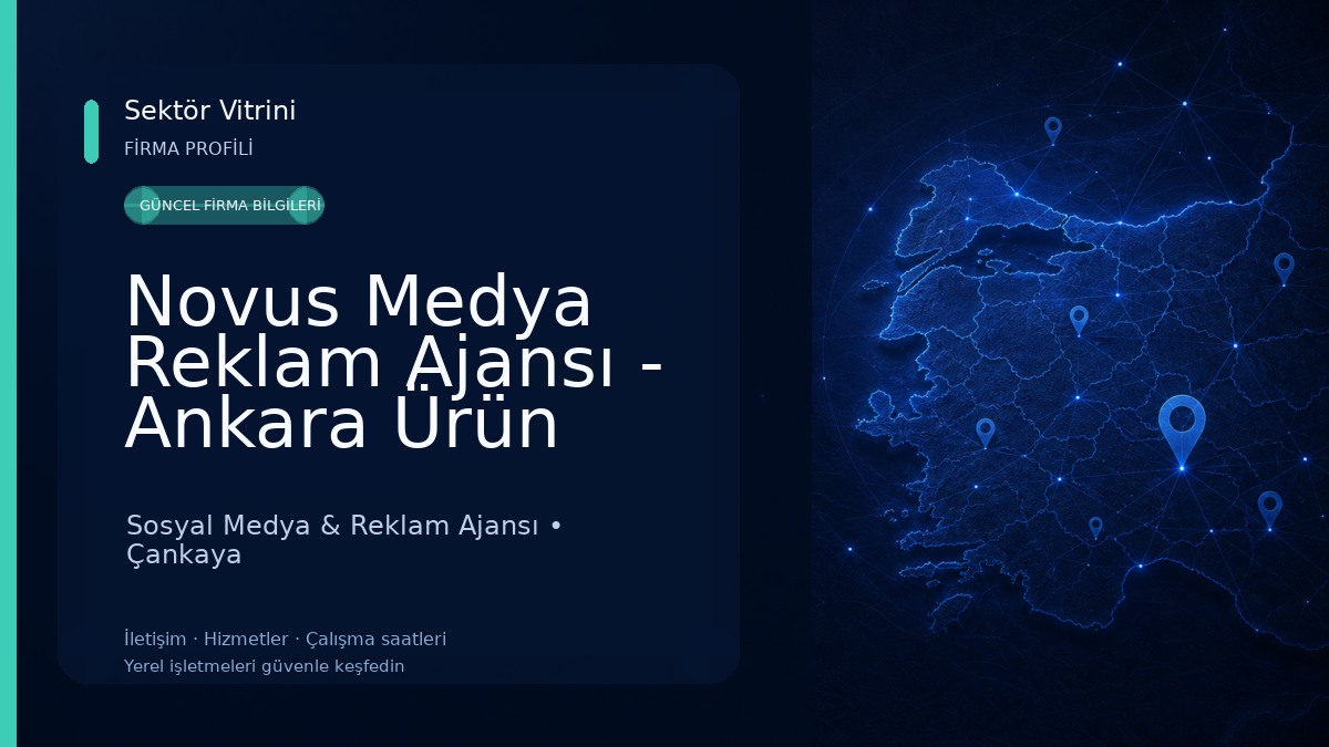 Novus Medya Reklam Ajansı - Ankara Ürün Çekimi, Web Tasarım Hizmetleri, Sosyal Medya Danışmanlığı Sosyal Medya & Reklam Ajansı