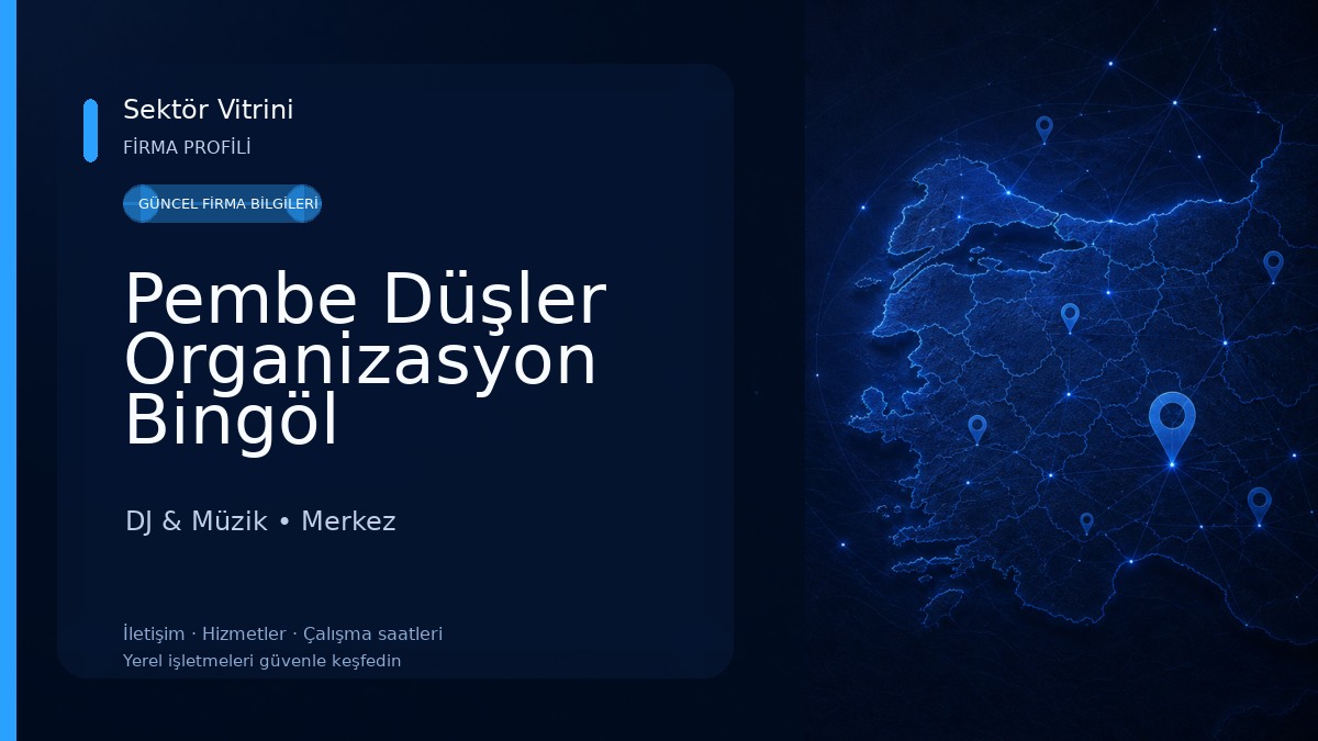Pembe Düşler Organizasyon Bingöl DJ & Müzik