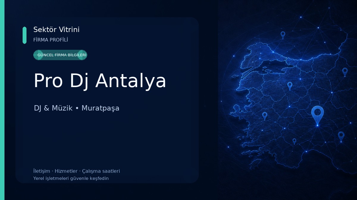 Pro Dj Antalya DJ & Müzik