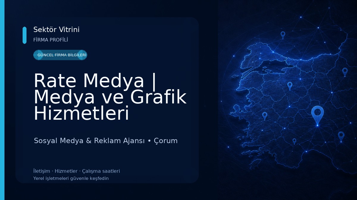 Rate Medya | Medya ve Grafik Hizmetleri 