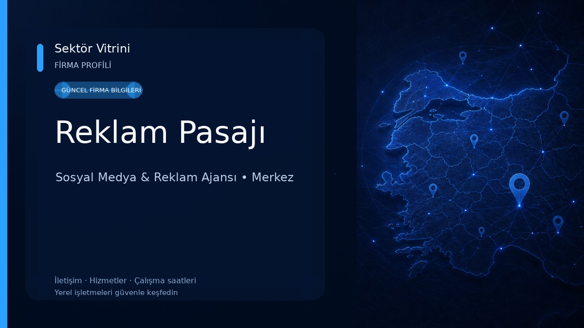 Reklam Pasajı Sosyal Medya & Reklam Ajansı