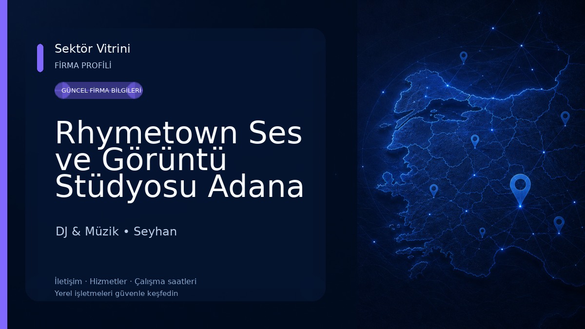 Rhymetown Ses ve Görüntü Stüdyosu Adana DJ & Müzik