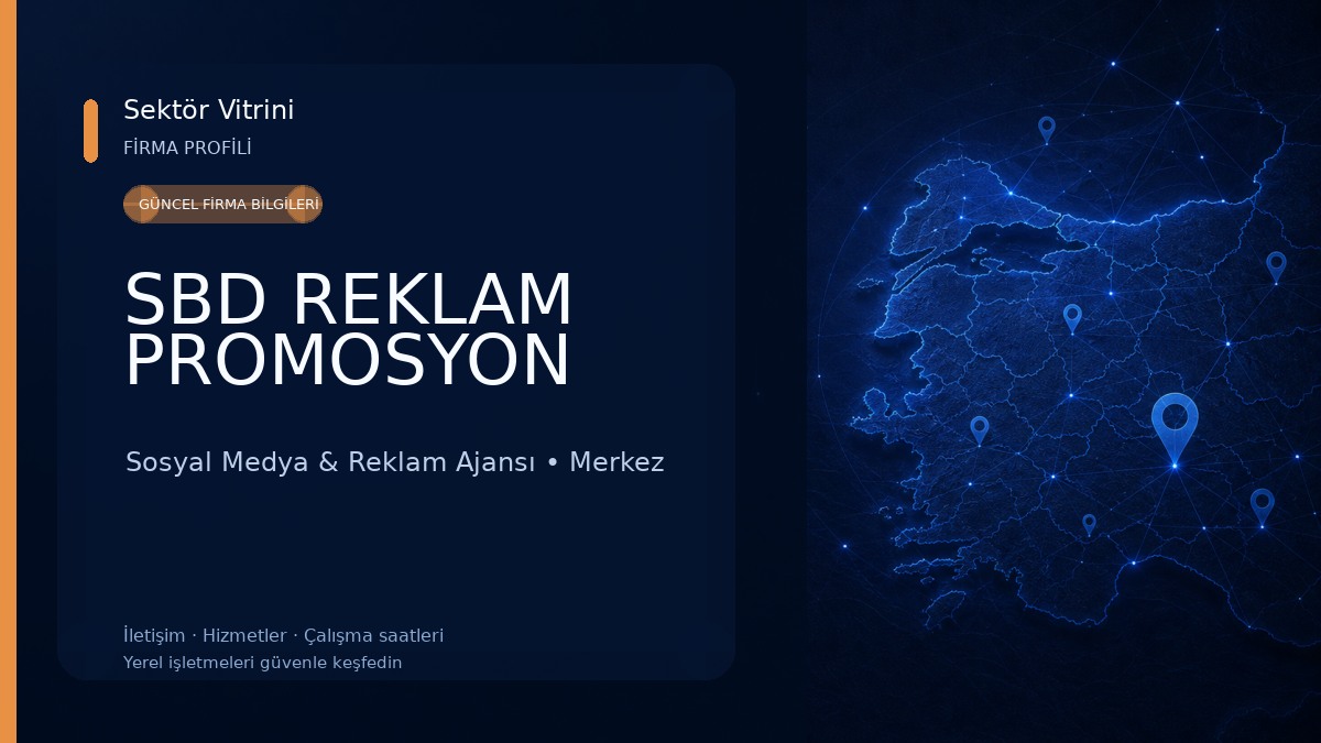 SBD REKLAM PROMOSYON Sosyal Medya & Reklam Ajansı