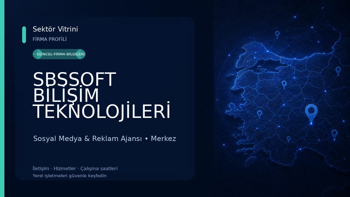 SBSSOFT BİLİŞİM TEKNOLOJİLERİ