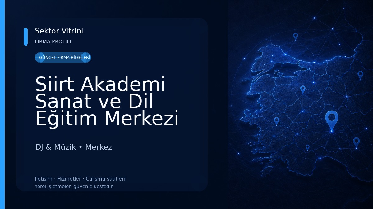 Siirt Akademi Sanat ve Dil Eğitim Merkezi DJ & Müzik