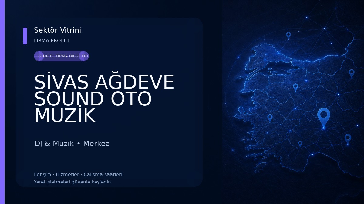 SİVAS AĞDEVE SOUND OTO MUZİK SİSTEMLERİ 