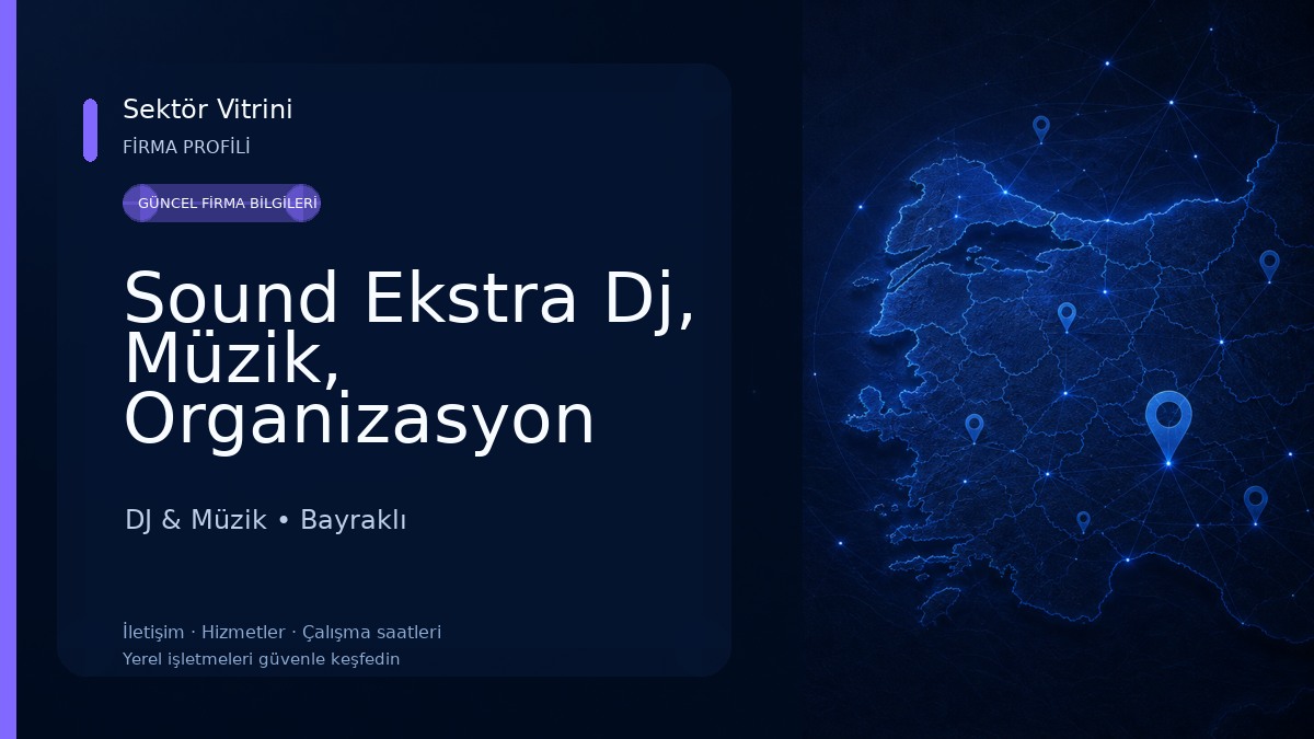 Sound Ekstra Dj, Müzik, Organizasyon Ltd. Şti. DJ & Müzik