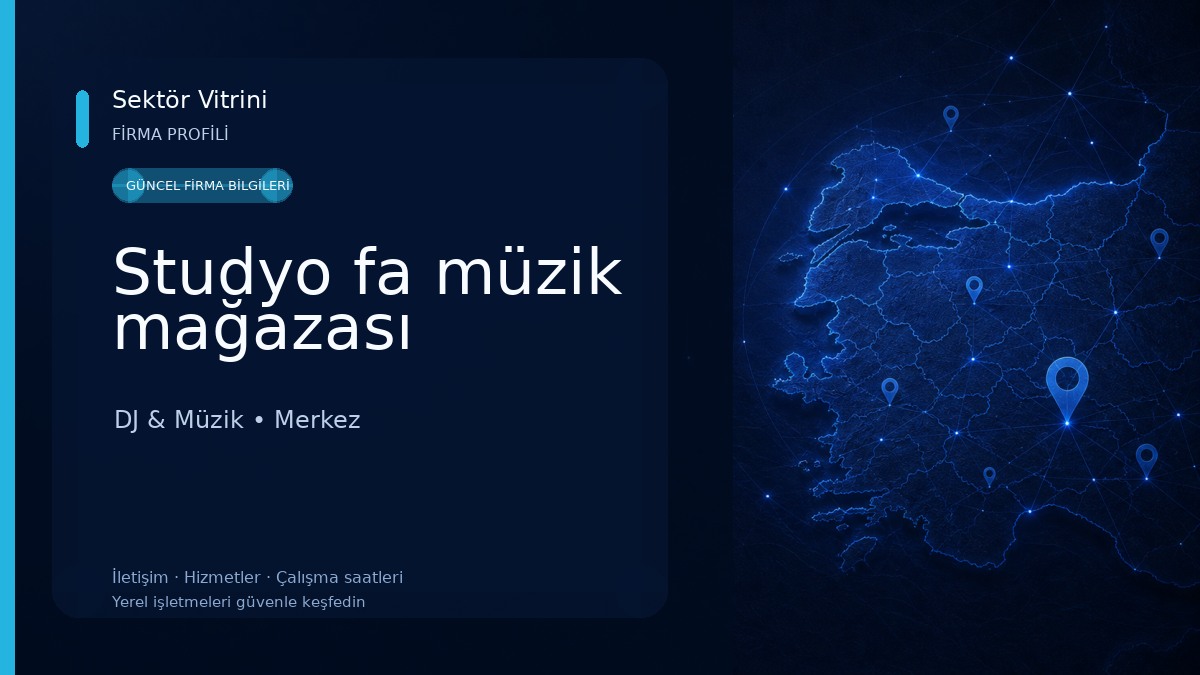 Studyo fa müzik mağazası DJ & Müzik