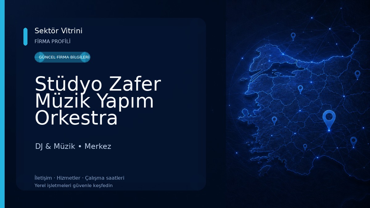 Stüdyo Zafer Müzik Yapım Orkestra DJ & Müzik