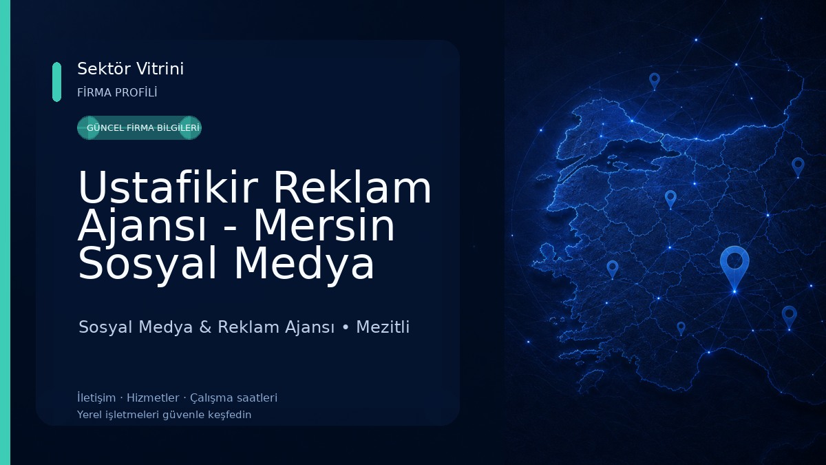 Ustafikir Reklam Ajansı - Mersin Sosyal Medya Yönetimi Sosyal Medya & Reklam Ajansı