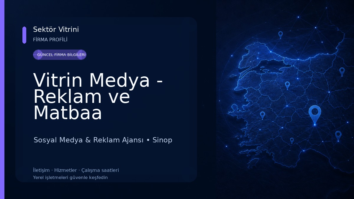 Vitrin Medya - Reklam ve Matbaa Sosyal Medya & Reklam Ajansı