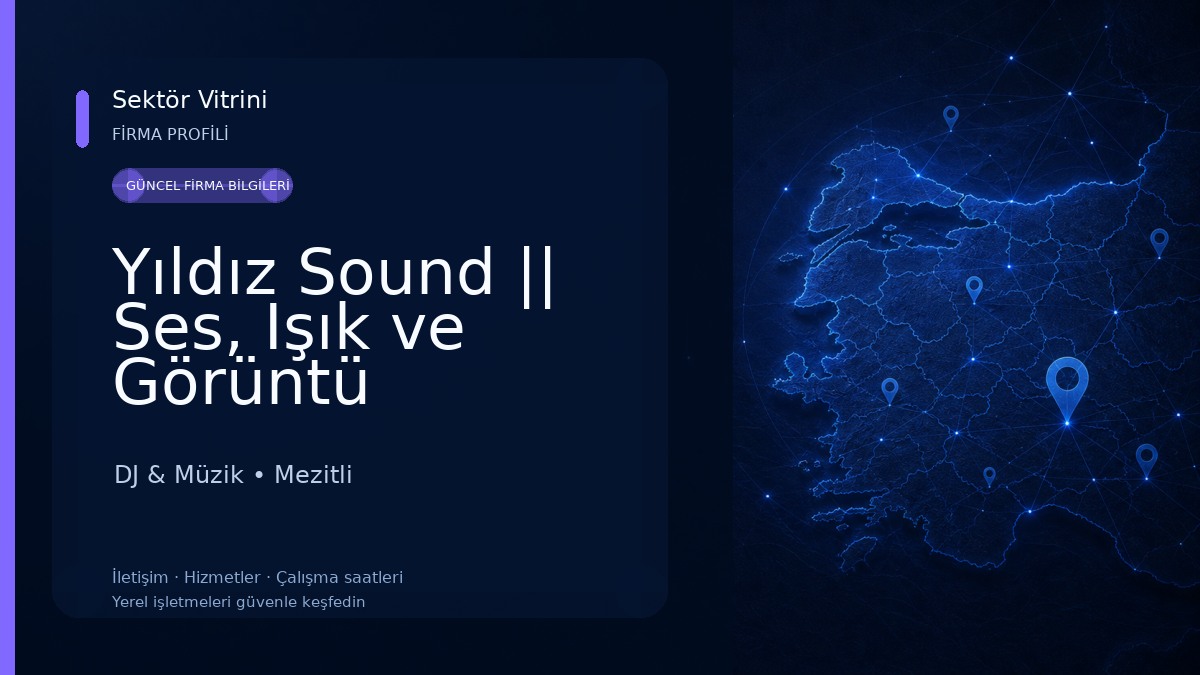 Yıldız Sound || Ses, Işık ve Görüntü Sistemleri DJ & Müzik