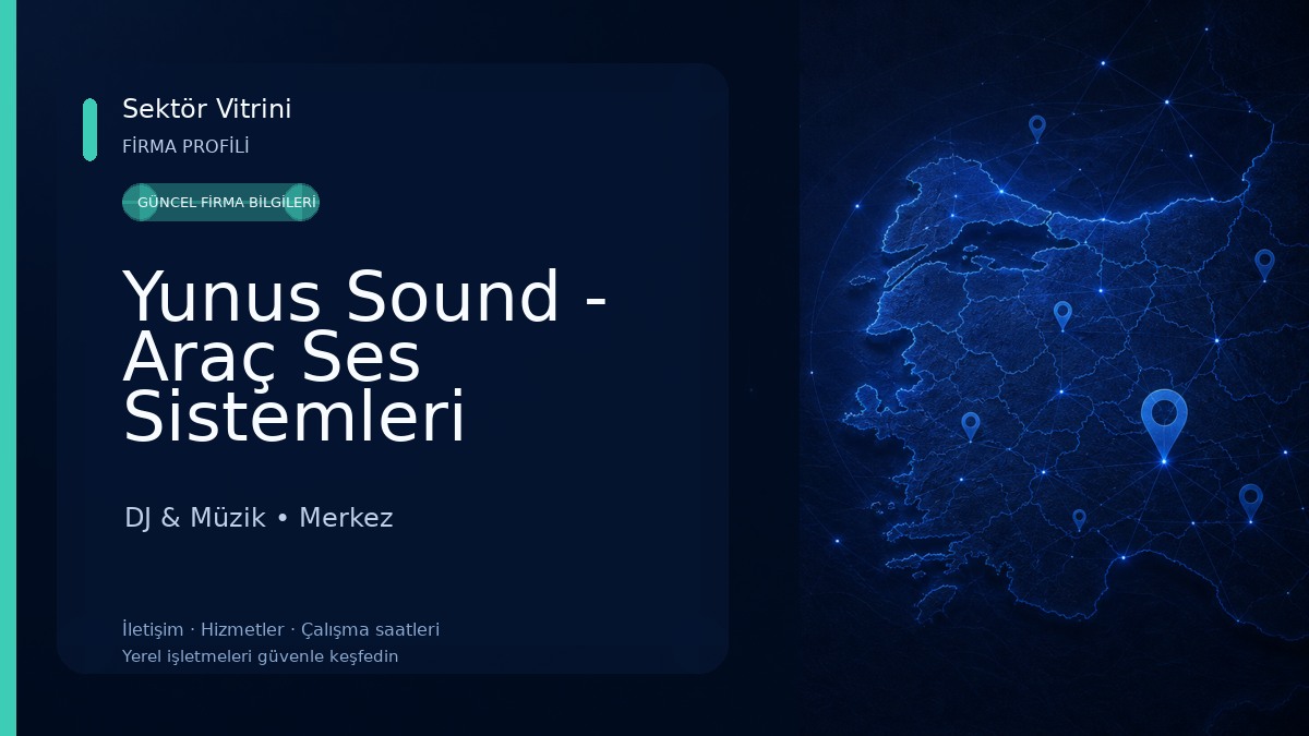 Yunus Sound - Araç Ses Sistemleri DJ & Müzik