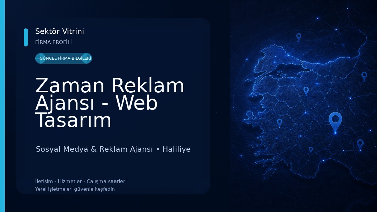 Zaman Reklam Ajansı - Web Tasarım Sosyal Medya & Reklam Ajansı